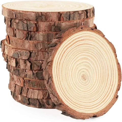 Natural Wood Round Coasters
