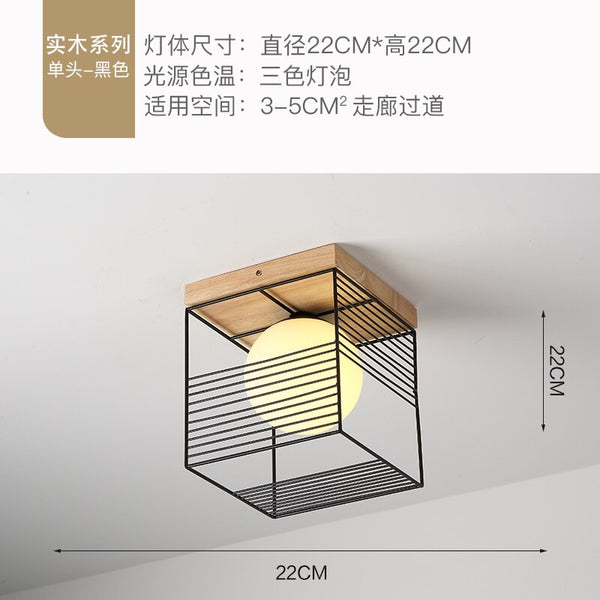 Wood Ceiling Light Fixture