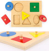 Brain Teaser Wooden 5Pcs Jigsaw Puzzle Board