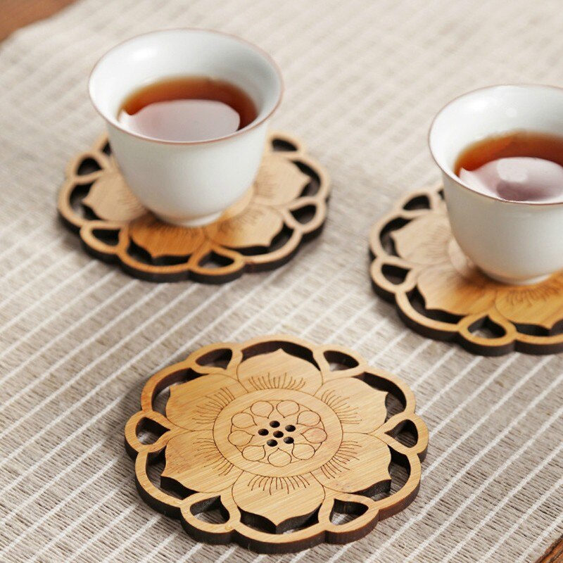 Handmade Coasters Wood Coasters Tea Cup Pad Mug Coasters 