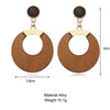 Geometric Earrings - Wood