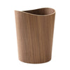 Wood Grain Trash Can