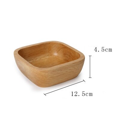 Square Wood Bowl - 4 Sizes