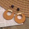 Geometric Earrings - Wood