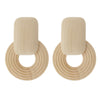Geometric Earrings - Wood