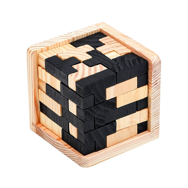 Wooden rubik's cube -  France