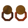 Geometric Earrings - Wood