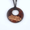 Vintage Wood Leather Necklace