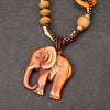 Wood Elephant Necklace