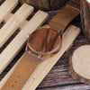 Leather Wood Watch