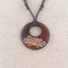 Vintage Wood Leather Necklace