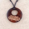 Vintage Wood Leather Necklace