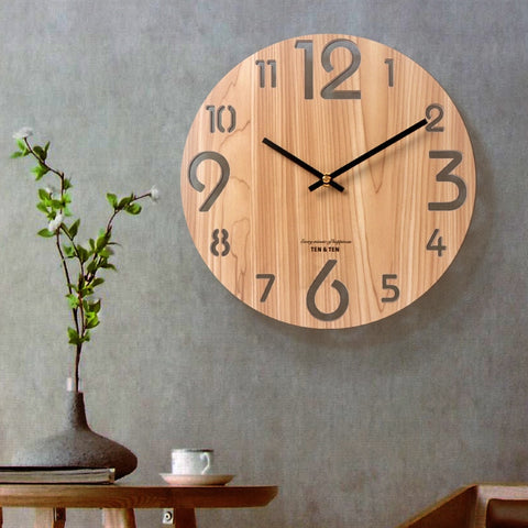 TEN & TEN Wooden Wall Clock