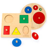 Brain Teaser Wooden 5Pcs Jigsaw Puzzle Board