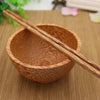 Coconut Wood Bowl Set (Inc Spoon & Chopsticks)