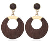 Geometric Earrings - Wood