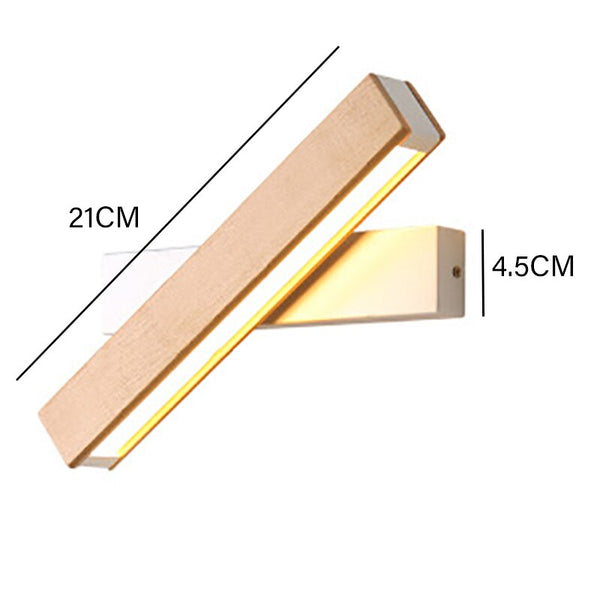 Wood Vanity Light Bar (Adjustable)