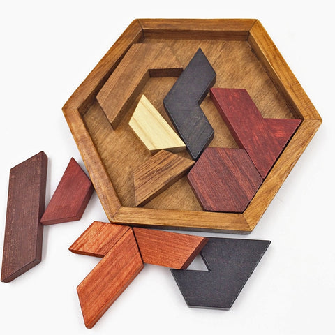 OLOEY Flat Wood Puzzle For Kids
