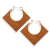 Geometric Earrings - Wood