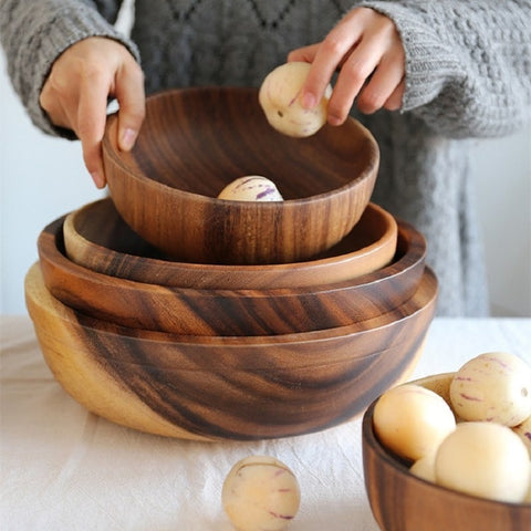 Acacia Wood Bowl