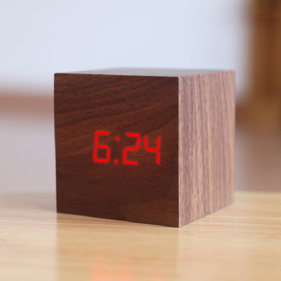 BUY Cube Alarm Clock ON SALE NOW! - Wooden Earth