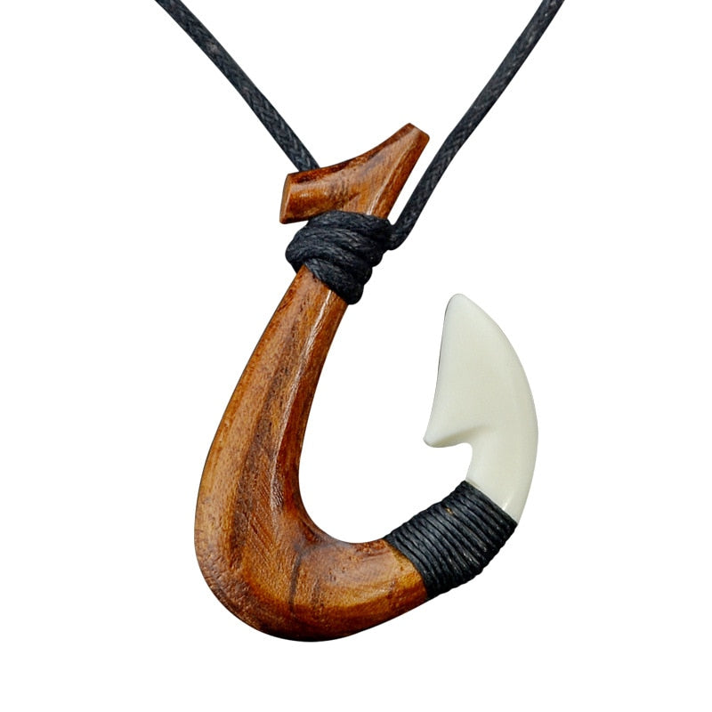 BUY Hawaiian Fish Hook Necklace ON SALE NOW! - Wooden Earth