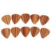 PVC Faux Wood Grain Plectrum (10pcs)