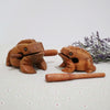 Wood Croaking Frog With Stick