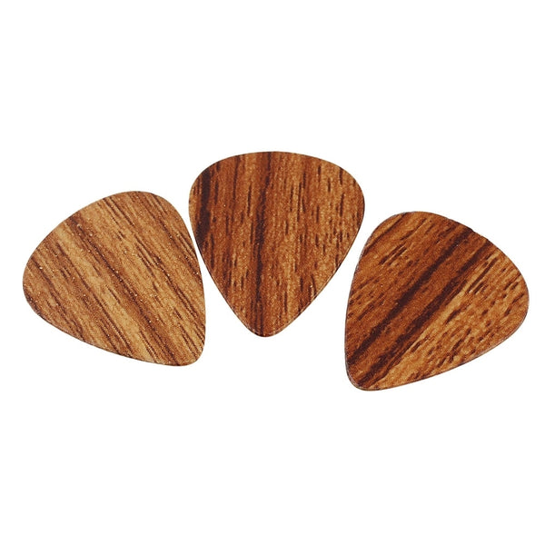 PVC Faux Wood Grain Plectrum (10pcs)