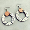 Wood Hoop Earrings