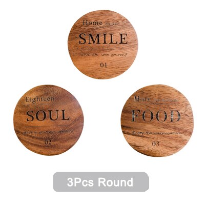 GORGECRAFT 3Pcs Fillable Mosaic DIY Coasters Wooden Blank Base Trays  Coaster Plant Pot Mat Drinking Cup Round Square Heart Coaster for DIY Plate
