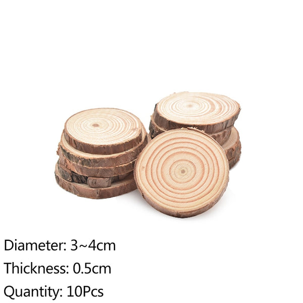 Natural Wood Round Coasters