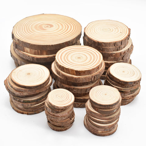 Round shaped brown coasters, Wooden Coasters for Drinks - Natural