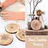 Natural Wood Round Coasters